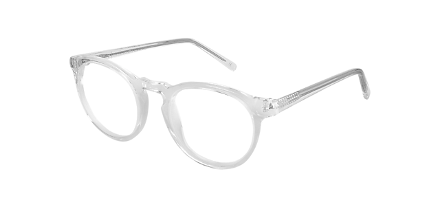 Sam White Crystal AcetaatEyeglass Frames van B24, Hoekweergave