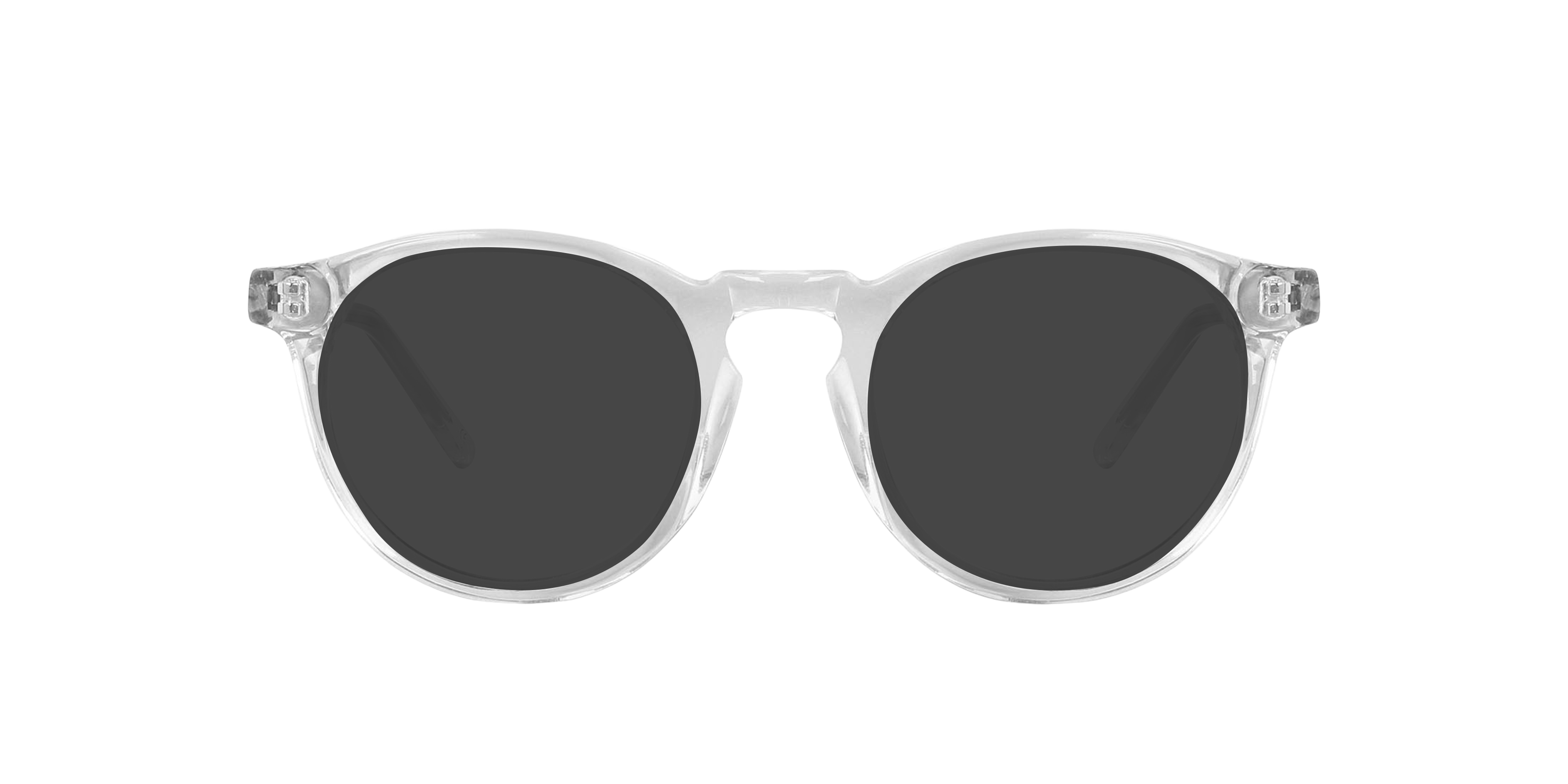 Sam White Crystal AcetatSunglass Frames von B24, mit getönten Gläsern