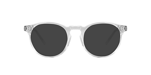 Sam White Crystal AcetaatEyeglass Frames van B24, met getinte lenzen