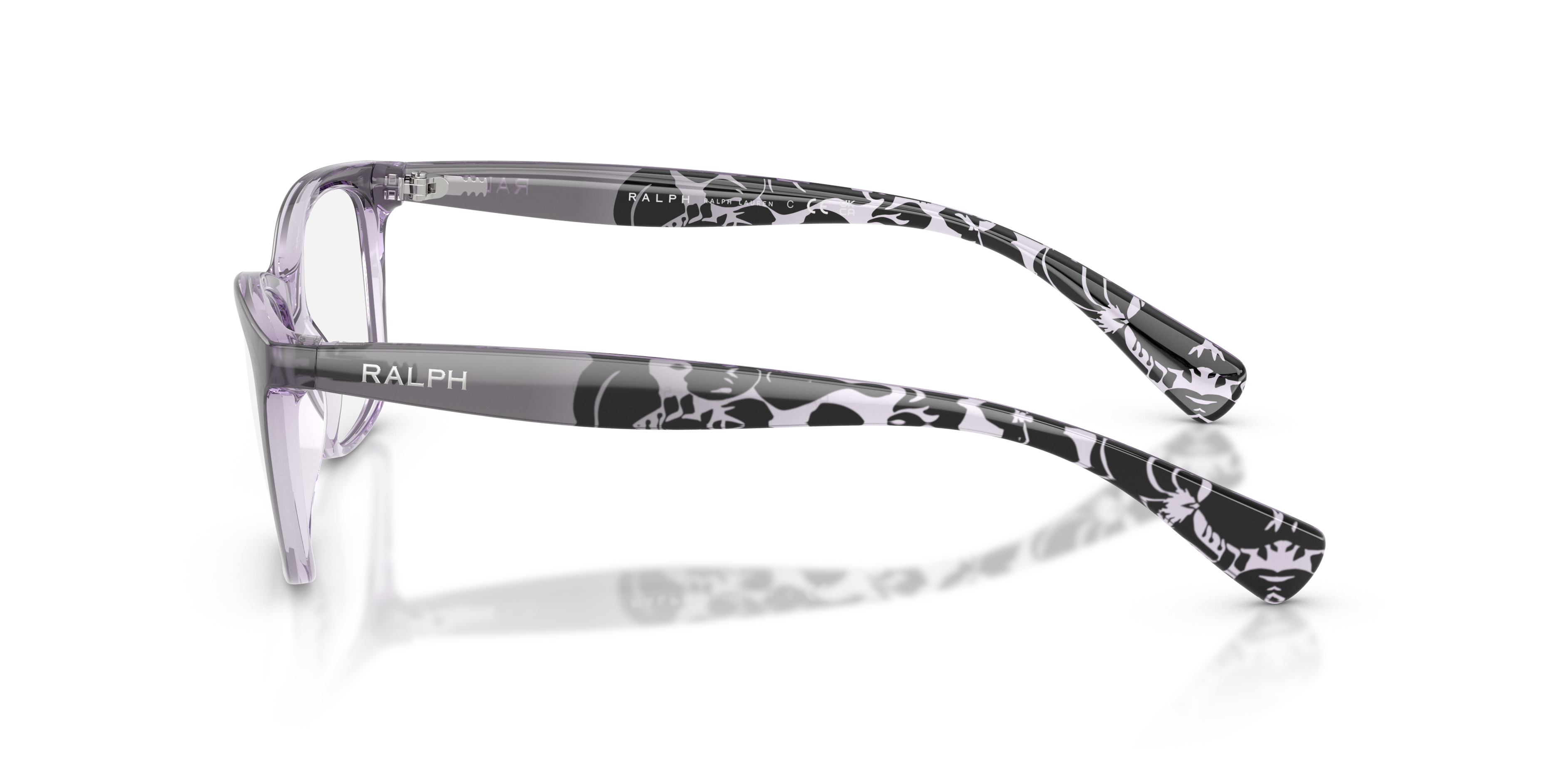 RA7071 Shiny Gradient Grey KunststoffEyeglass Frames von B24, Seitenansicht