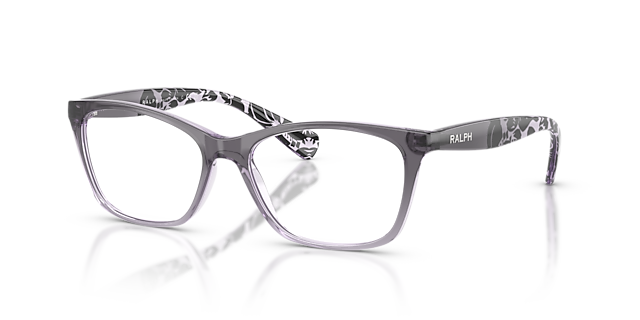 RA7071 Shiny Gradient Grey KunststoffEyeglass Frames von B24, Dreiviertelansicht