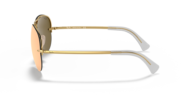 RB3449 Arista goud MetaalSunglass Frames van B24, Zijaanzicht