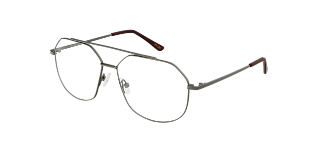 Viper Gunmetal MetallEyeglass Frames von B24, Dreiviertelansicht