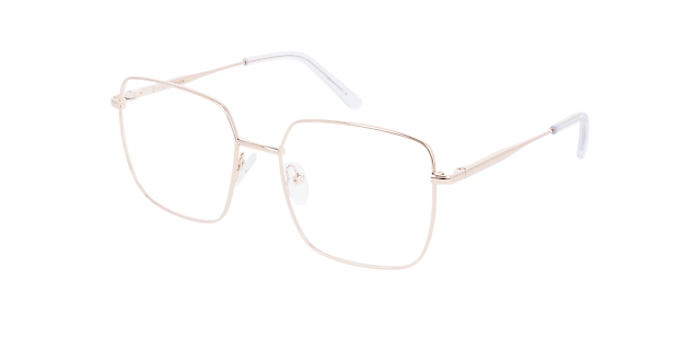 Naomi Rose Gold Metal MetallEyeglass Frames von B24, Dreiviertelansicht