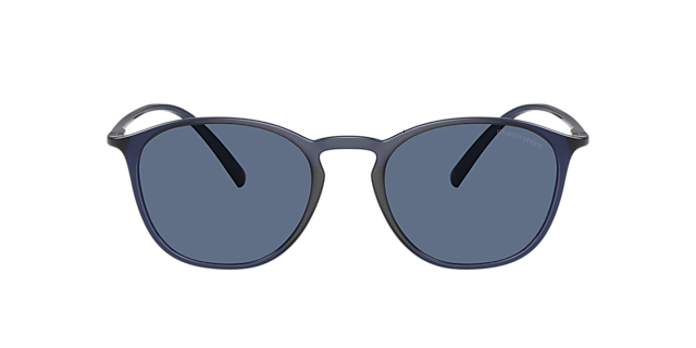 AR8186U Blau transparent KunststoffSunglass Frames von B24, mit getönten Gläsern