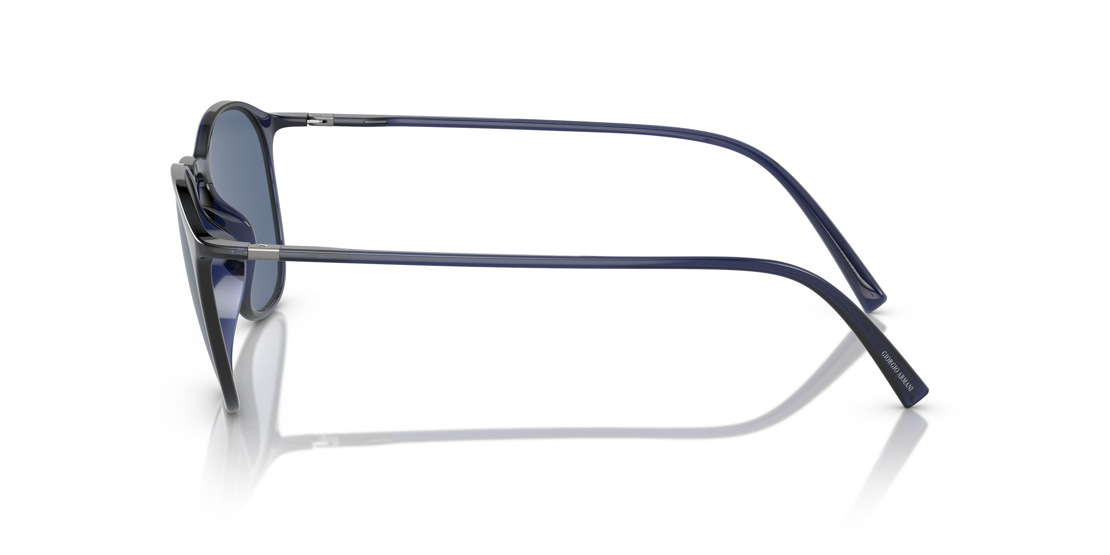 AR8186U Blau transparent KunststoffSunglass Frames von B24, Seitenansicht