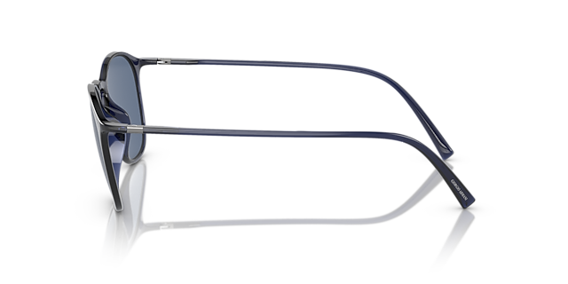 AR8186U Blau transparent KunststoffSunglass Frames von B24, Seitenansicht