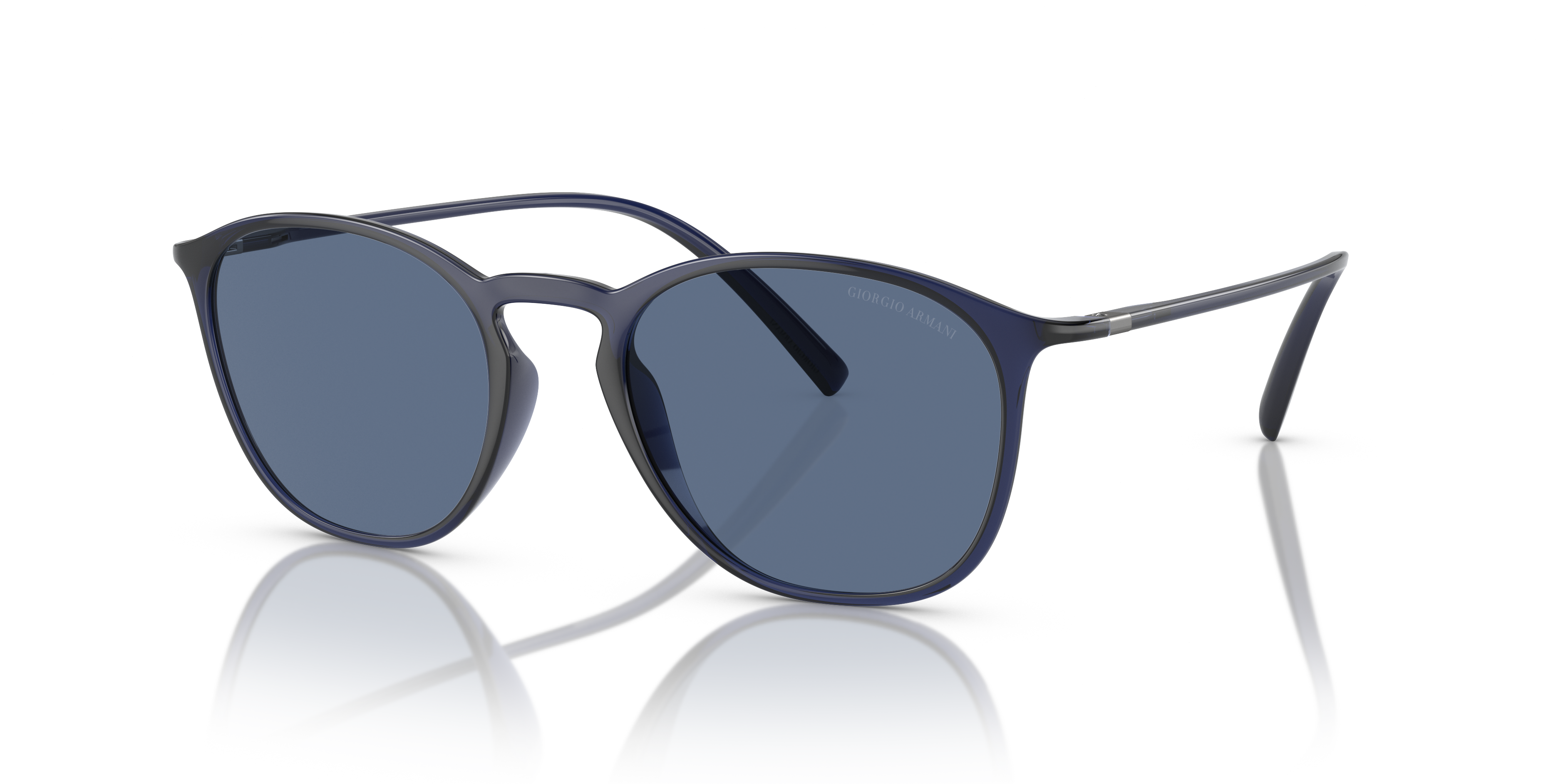 AR8186U Blau transparent KunststoffSunglass Frames von B24, Dreiviertelansicht