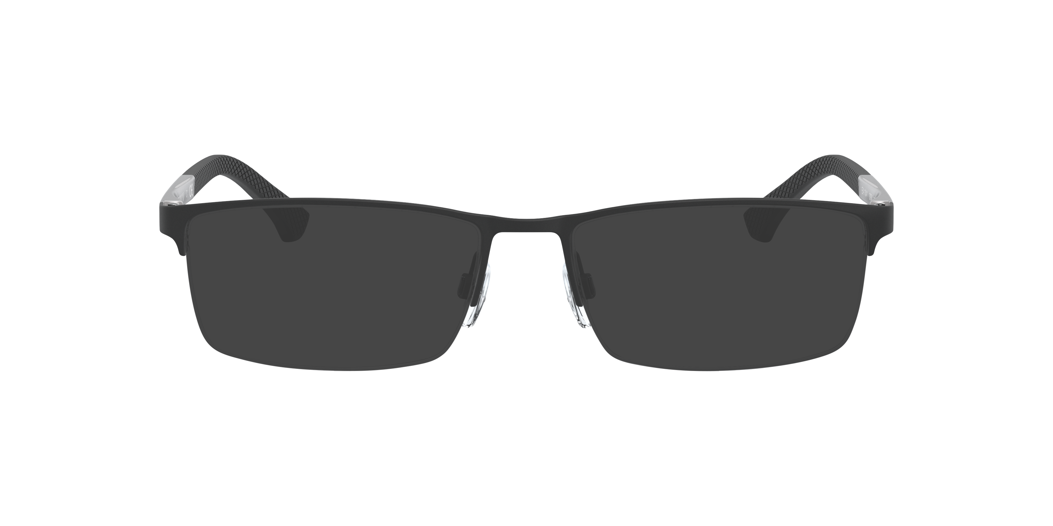 EA1041 Rubber Black MetallEyeglass Frames von B24, mit getönten Gläsern