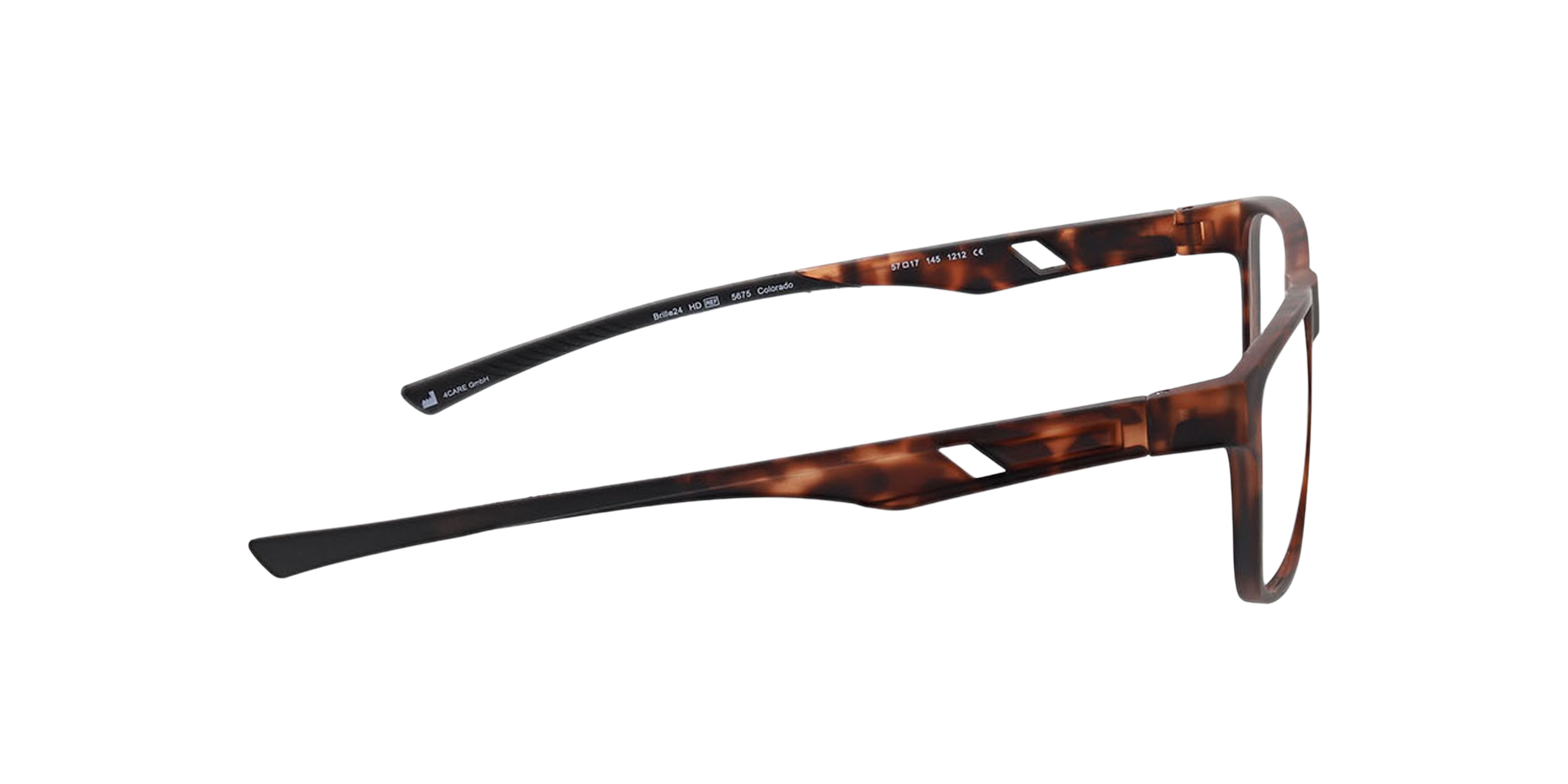 Colorado Havana matt KunststoffEyeglass Frames von B24, Seitenansicht