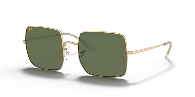 RB1971 Gold MetallSunglass Frames von B24, Dreiviertelansicht