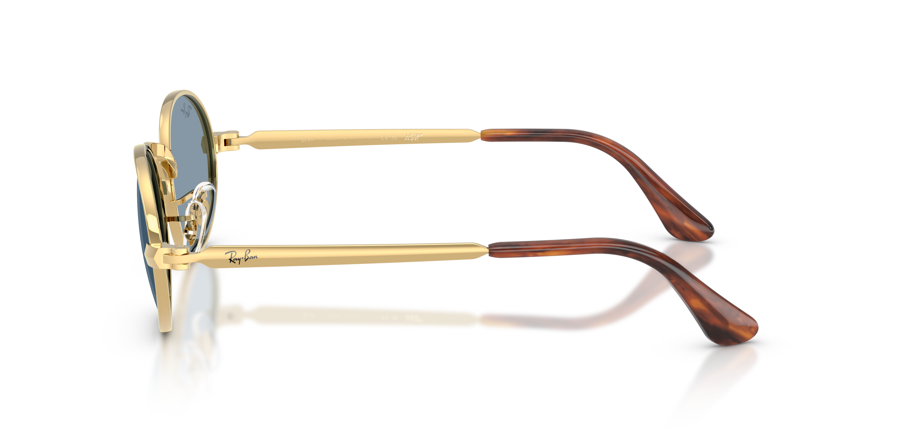 RB3931 Arista Gold MetallSunglass Frames von B24, Seitenansicht