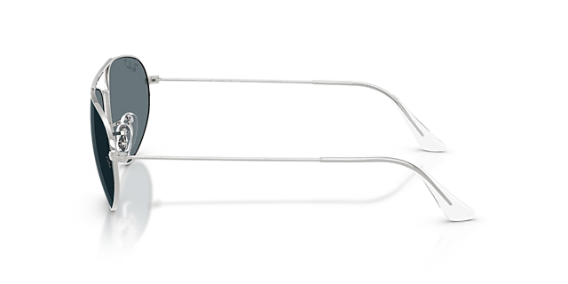 RB3945 Zilver MetaalSunglass Frames van B24, Zijaanzicht