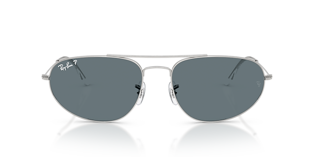 RB3945 Zilver MetaalSunglass Frames van B24, Vooraanzicht