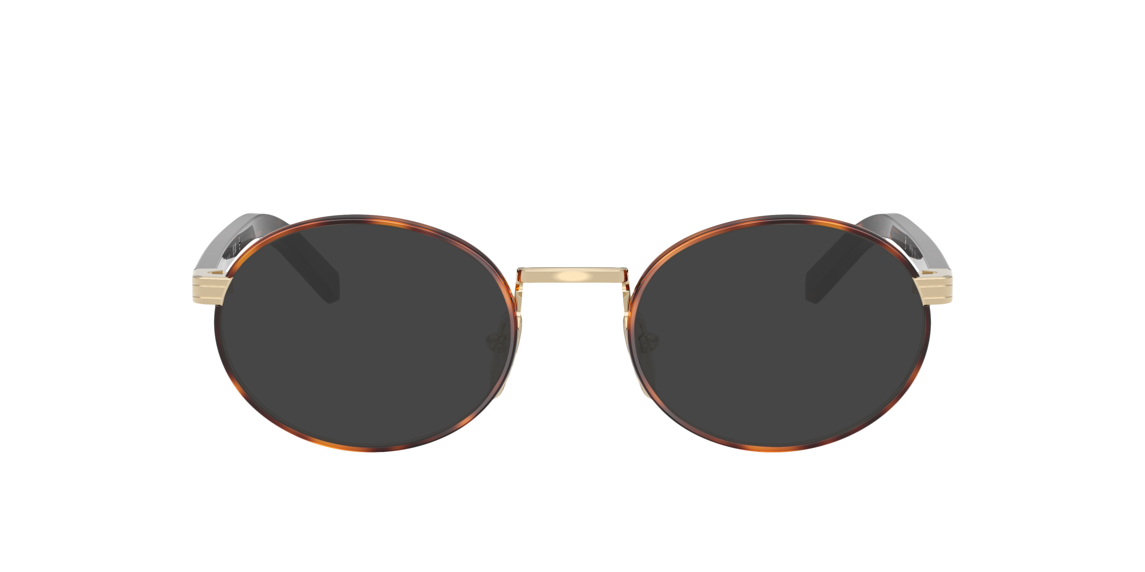 PR B55V Pale Gold & Root Tortoise MetaalEyeglass Frames van B24, met getinte lenzen