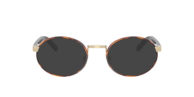 PR B55V Pale Gold & Root Tortoise MetallEyeglass Frames von B24, mit getönten Gläsern