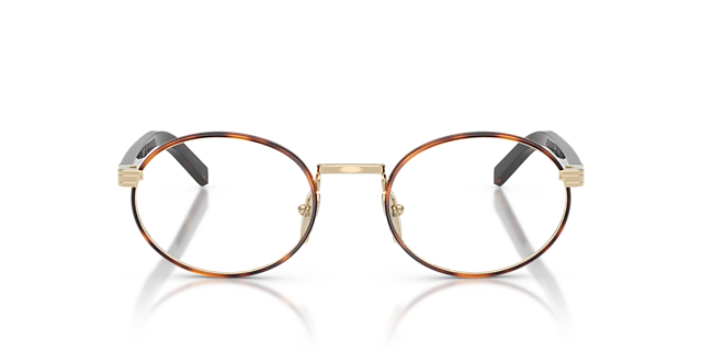 PR B55V Pale Gold & Root Tortoise MetallEyeglass Frames von B24, Vorderansicht
