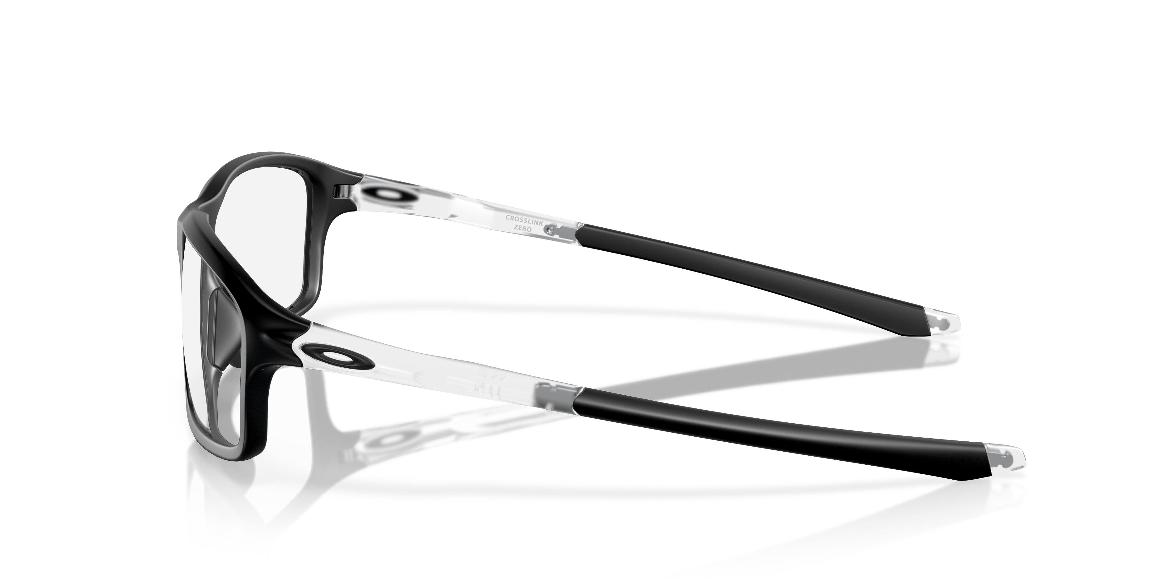 Crosslink® Zero Matt Schwarz KunststoffEyeglass Frames von B24, Seitenansicht