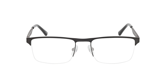 Vancouver Matt Gun  &  Matt Silver  &  Black MetallEyeglass Frames von B24, Vorderansicht