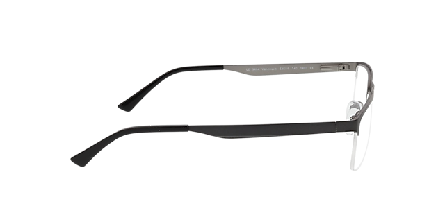 Vancouver Matt Gun  &  Matt Silver  &  Black MetallEyeglass Frames von B24, Seitenansicht