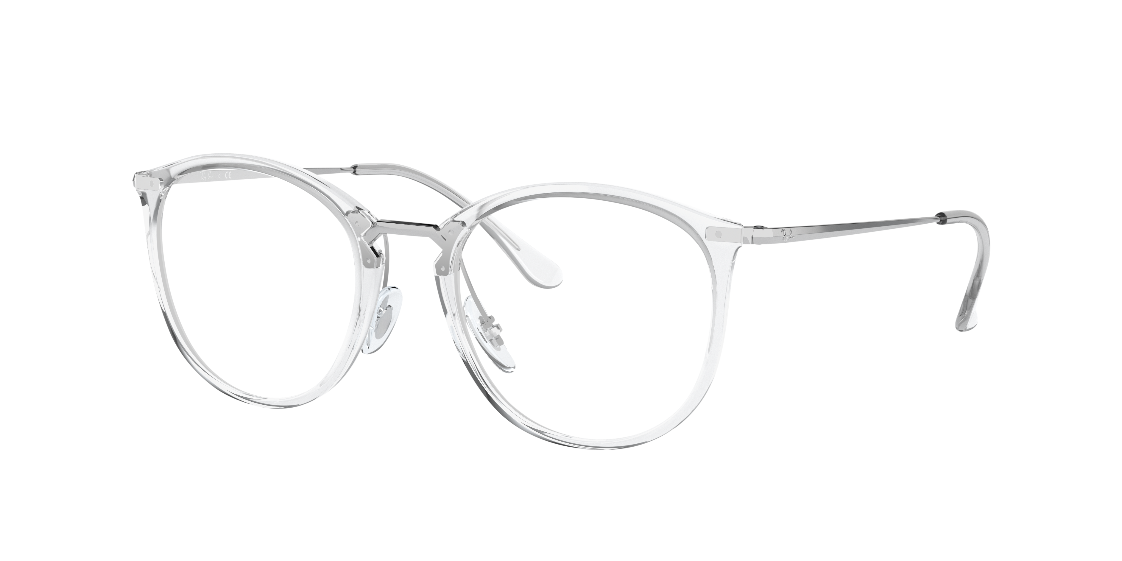 RB7140 Transparant KunststofEyeglass Frames van B24, Hoekweergave