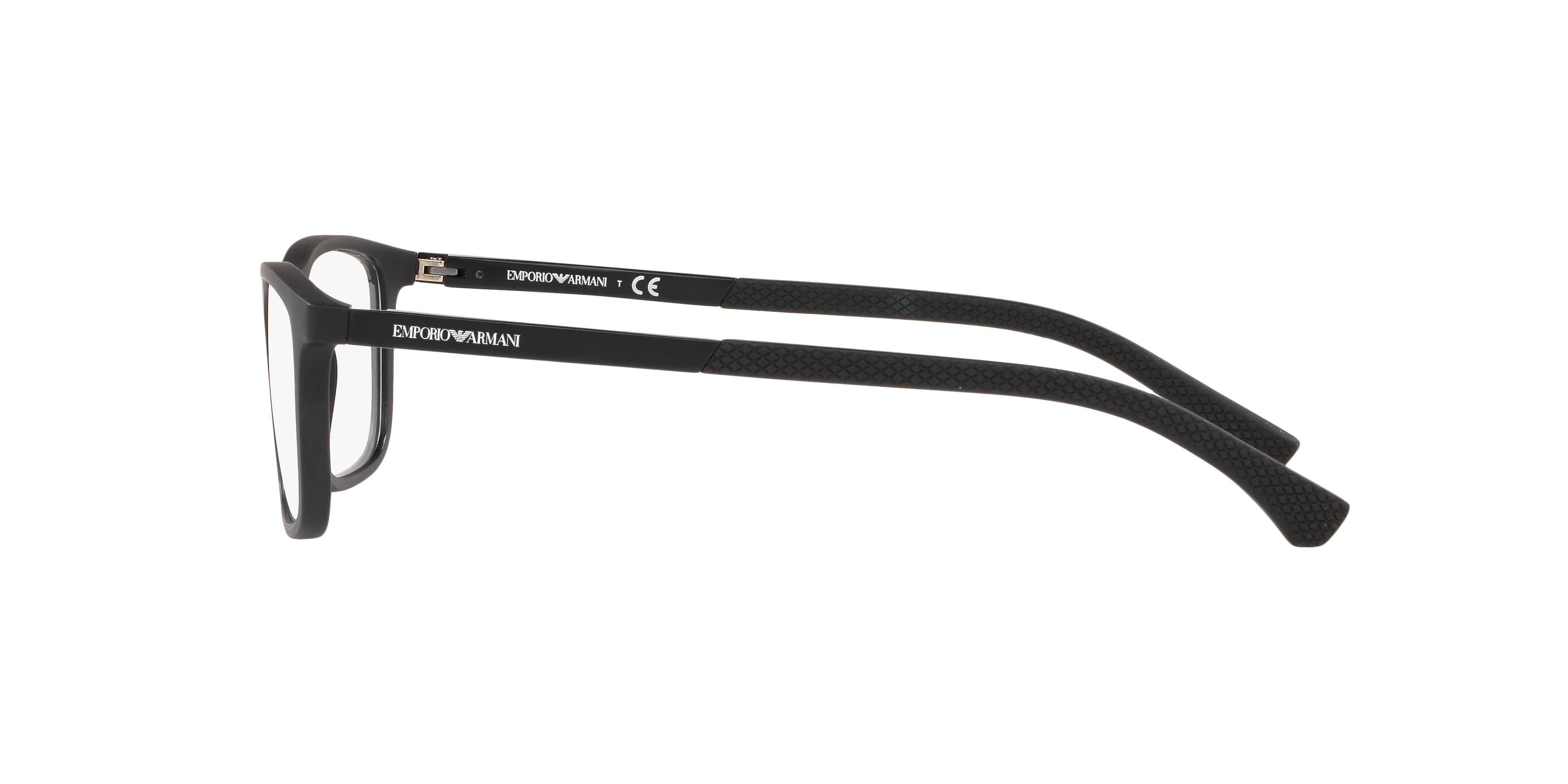 EA3069 Matt Schwarz KunststoffEyeglass Frames von B24, Seitenansicht