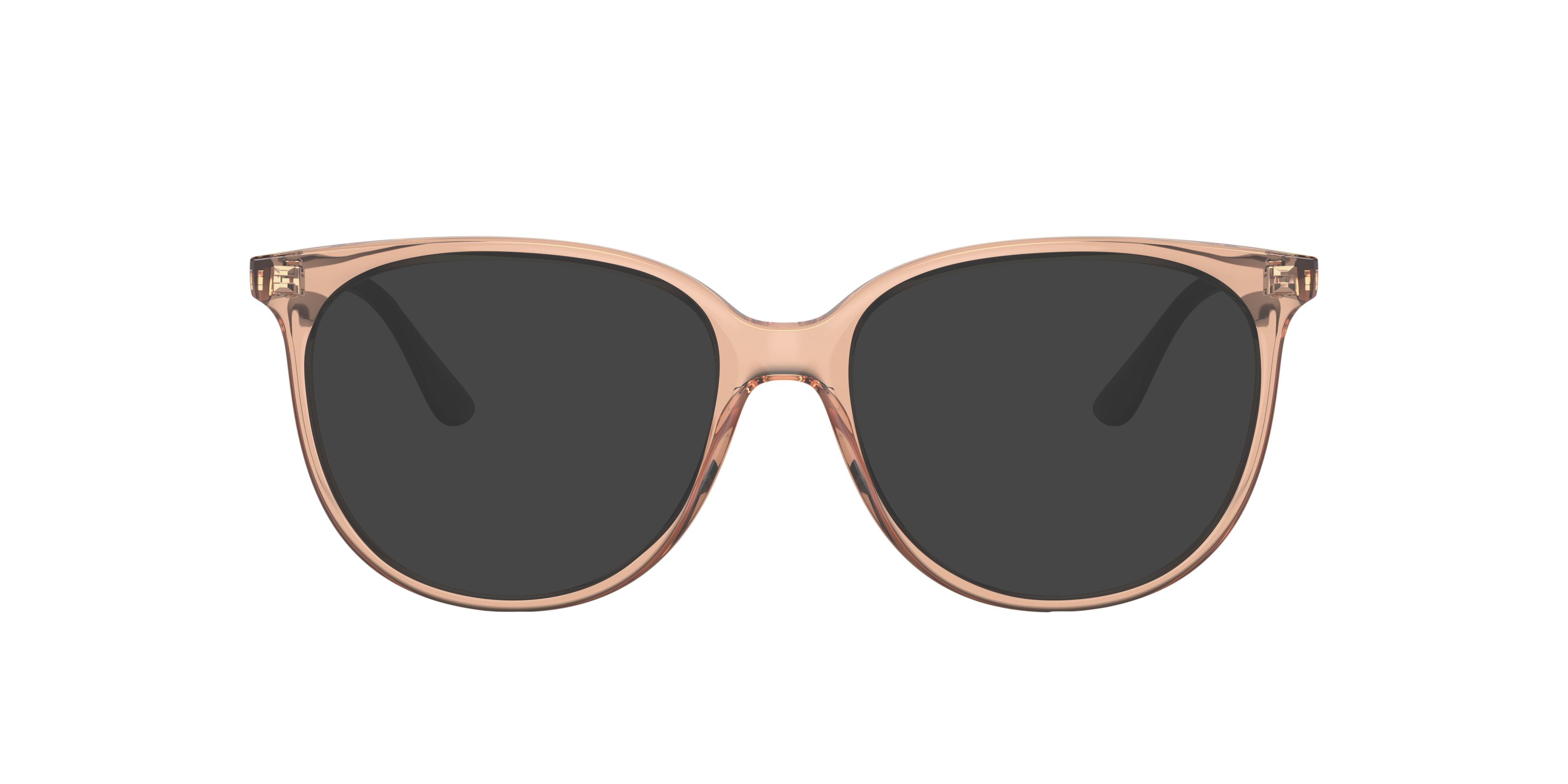 RB4378V Braun transparent KunststoffEyeglass Frames von B24, mit getönten Gläsern