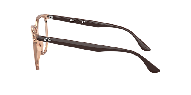 RB4378V Braun transparent KunststoffEyeglass Frames von B24, Seitenansicht