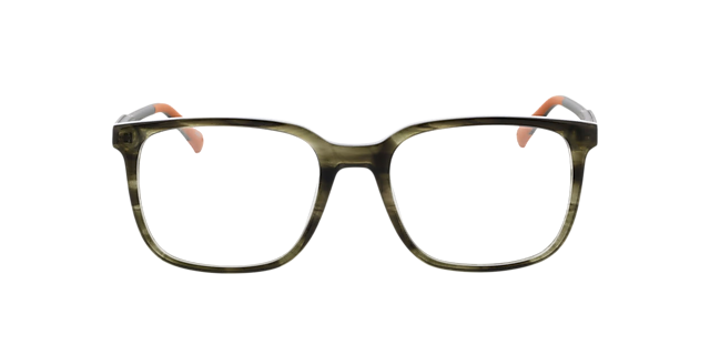 Phoenix Khaki Horn AcetaatEyeglass Frames van B24, Vooraanzicht