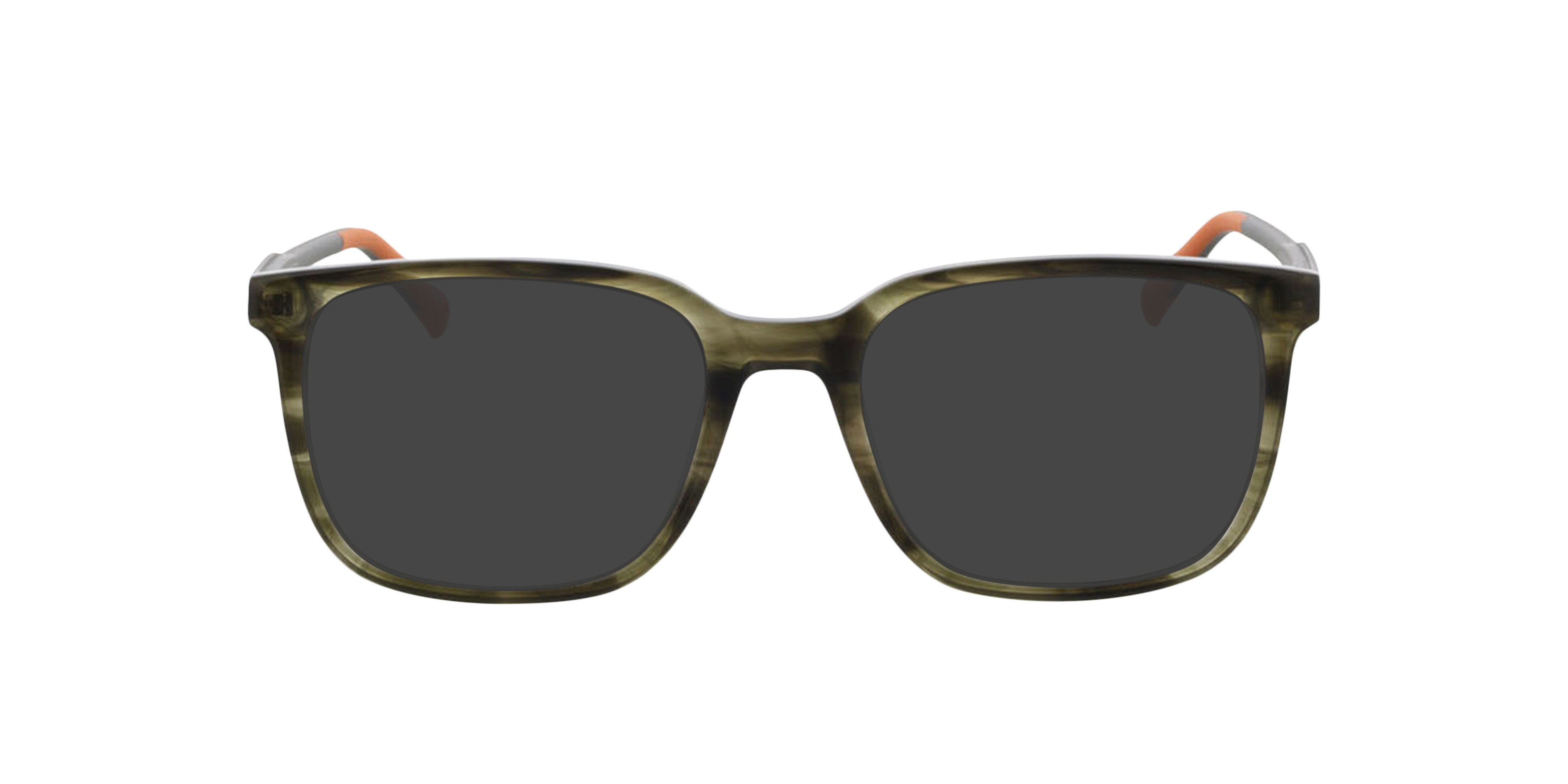 Phoenix Khaki Horn AcetaatEyeglass Frames van B24, met getinte lenzen
