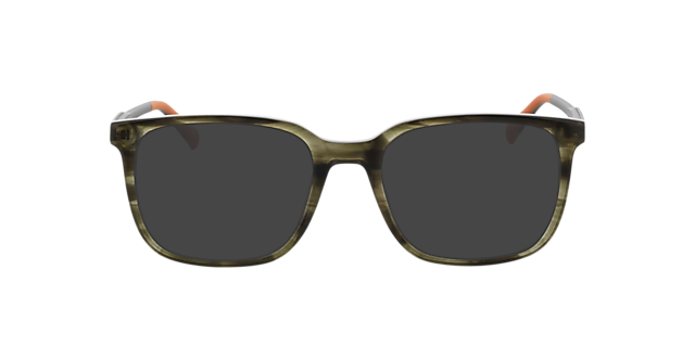Phoenix Khaki Horn AcetaatEyeglass Frames van B24, met getinte lenzen