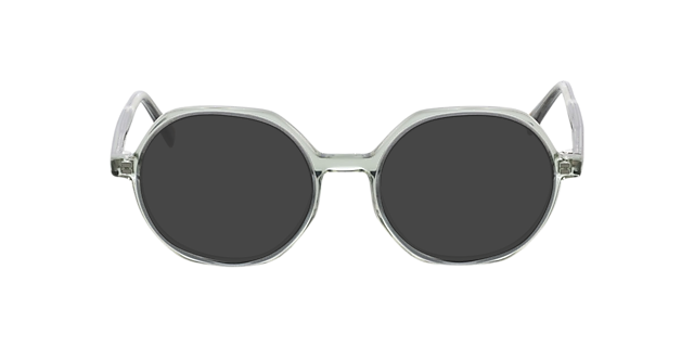 Toledo Tweelaags kristal groen AcetaatEyeglass Frames van B24, met getinte lenzen