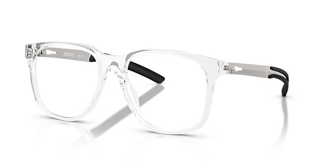 FZ8027U White Transparent Clear KunststoffEyeglass Frames von B24, Dreiviertelansicht