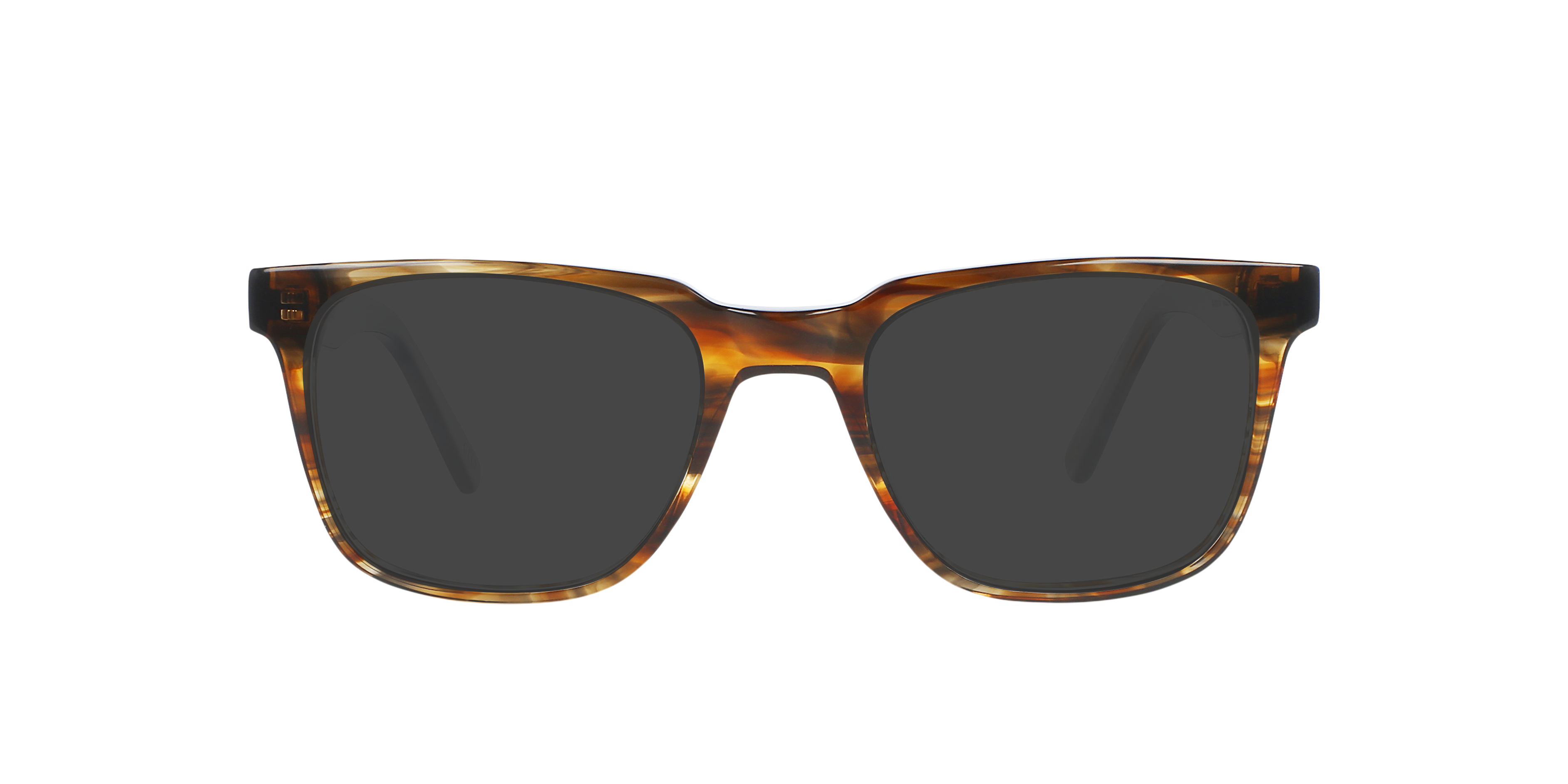 Balthazar Brown Horizon AcetaatEyeglass Frames van B24, met getinte lenzen