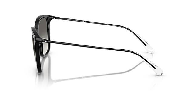 AX4151S Glanzend zwart KunststofSunglass Frames van B24, Zijaanzicht