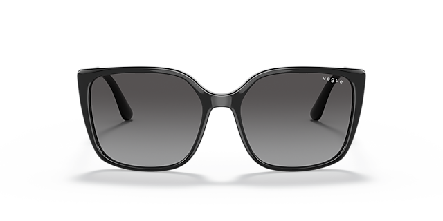VO5353S Zwart KunststofSunglass Frames van B24, Vooraanzicht
