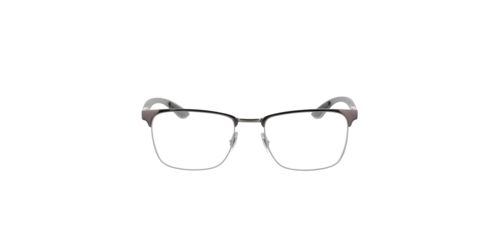 Ray-Ban - RB8421, Grau auf Silber/Black On Silver/Black, Größe: Large