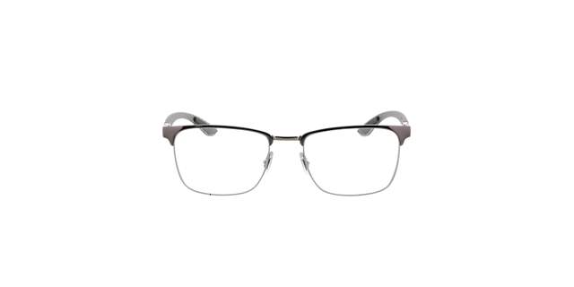 RB8421 Grijs op zilver MetaalEyeglass Frames van B24, Vooraanzicht