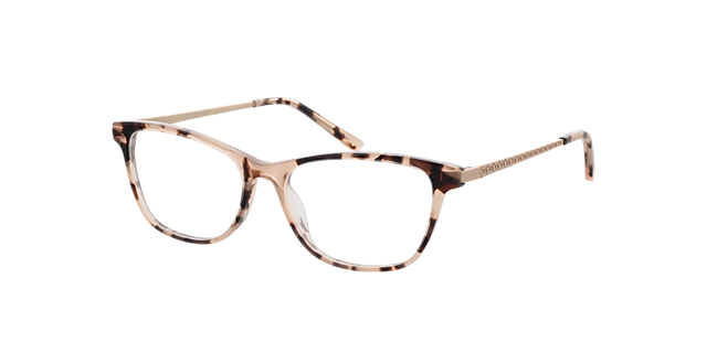 Lola Pink Havana & Satin Pink Gold MetallEyeglass Frames von B24, Dreiviertelansicht