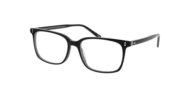 Richmond Zwart AcetaatEyeglass Frames van B24, Hoekweergave