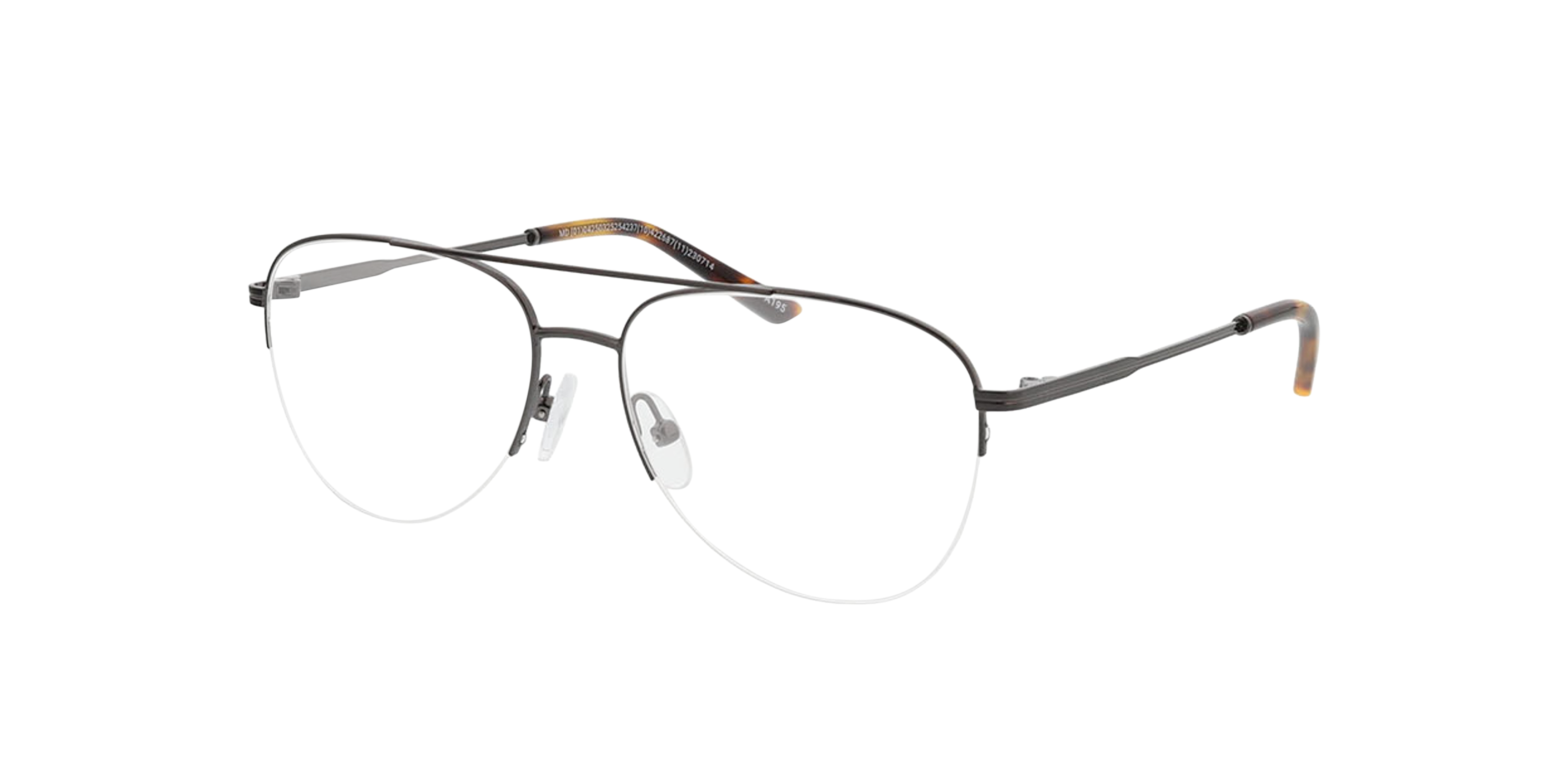 Jefferson Gun  &  Havana MetallEyeglass Frames von B24, Dreiviertelansicht