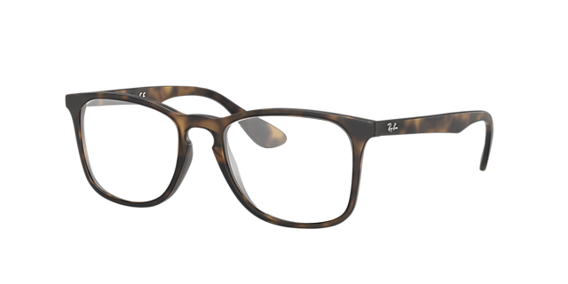 RB7074 Havana KunststoffEyeglass Frames von B24, Dreiviertelansicht