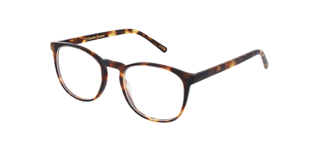 Owen Moonlight Tortoise AcetaatEyeglass Frames van B24, Hoekweergave