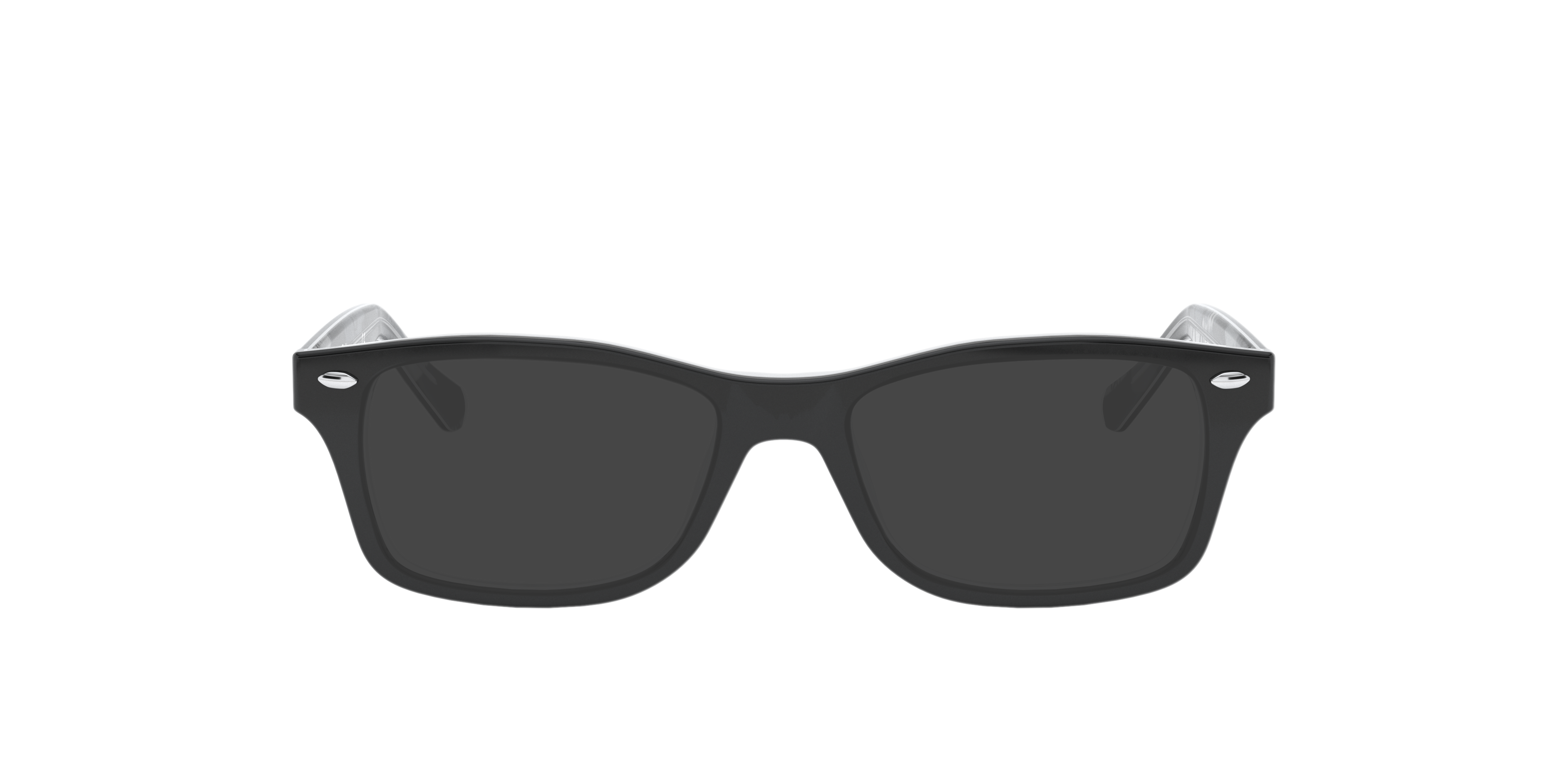 RB1531 Zwart op grijs AcetaatEyeglass Frames van B24, met getinte lenzen