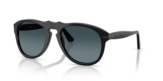 PO0649NE Zwart AcetaatSunglass Frames van B24, Hoekweergave