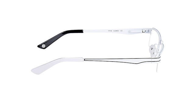 Kali White & Black MetallEyeglass Frames von B24, Seitenansicht