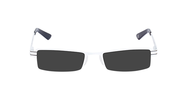 Kali White & Black MetallEyeglass Frames von B24, mit getönten Gläsern