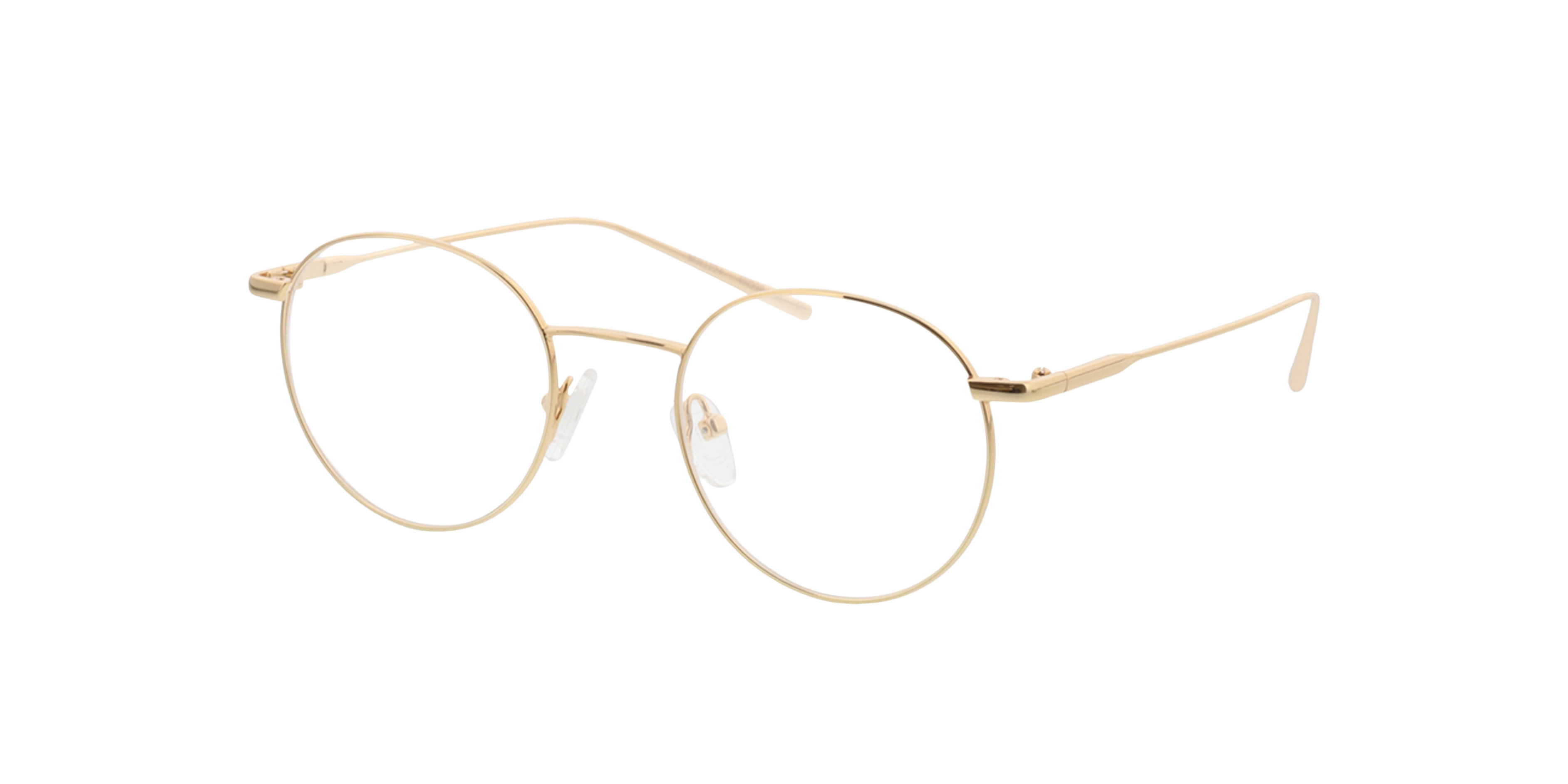 Forks Goud MetaalEyeglass Frames van B24, Hoekweergave