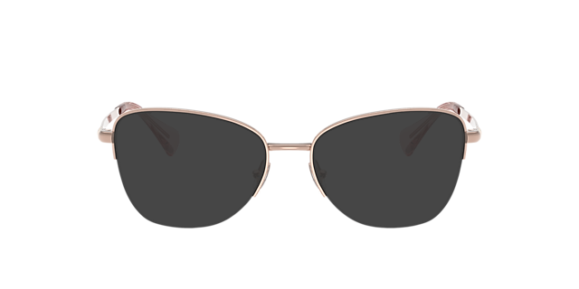 RA6061 Glänzendes Rose Gold MetallEyeglass Frames von B24, mit getönten Gläsern