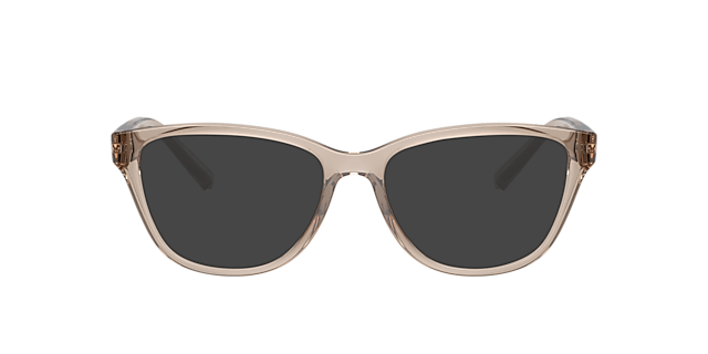 AX3111U Shiny Transparent Brown KunststoffEyeglass Frames von B24, mit getönten Gläsern